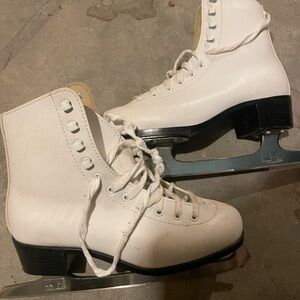 Classic White Women's Ice Skates